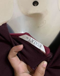 Pintrest Burgundy Jumpsuit with pockets