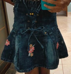 Cute Denim Skirt For Kids 🫐🩷🩵✨