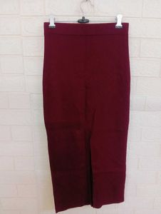 Burgundy Pencil Skirt