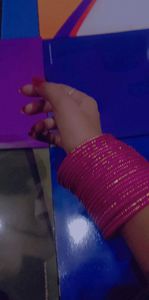 Pink Bangle For Party Wear Brand New 2 dozen