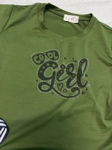 Olive Green Graphic Tee