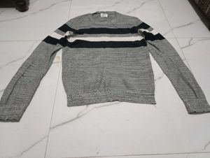 Combo Striped Pullover Sweater