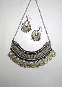 Oxidised Alloy Jewelery Set