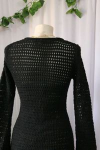 Black Knit Mini Dress