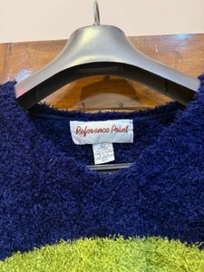 Striped Fuzzy Knit Sweater