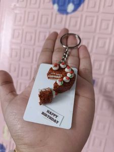 Handmade Miniature Cake Keychain