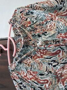 Patterned Short Sleeve Top
