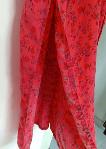 Tomato Red Designer Kurta