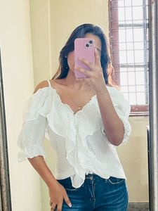 White Off Shoulder Top