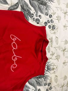 Very Beautiful Red Crop Top