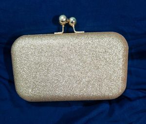 Golden Glitter Clutch
