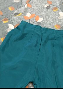 Gama Green Suit Kurti+Pajama