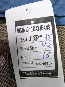 J@45 Size-42 (Sale) Latest Ladies high waist Jeans