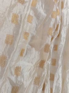 Vintage Cream &amp; Gold Patterned Pant ( Salwar )