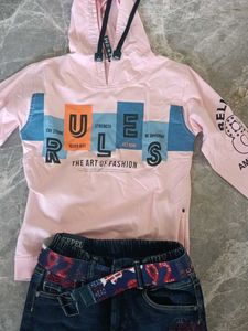 boy&#39;s jeans and t shirt set