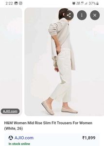 H&amp;M White Trousers