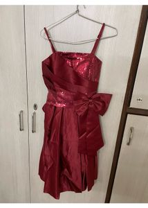 Satin Wine Dress