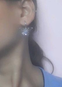 Silver Butterfly Earrings