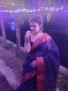 Elegant Blue Saree