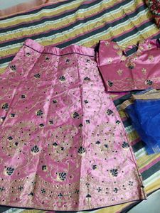 10to12 And 8to10 Year Girl Lehanga Choli Stiched