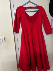 Chic Red Midi Dress