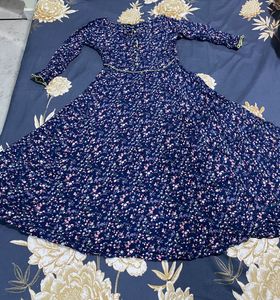 SASSAFRAS Floral Print A line Dress