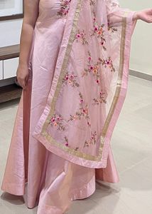 Pink Embroidered Anarkali Suit