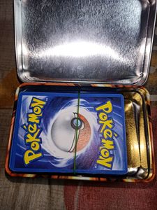 Scarlet And Violet Pokemon Tin With Golden Cards