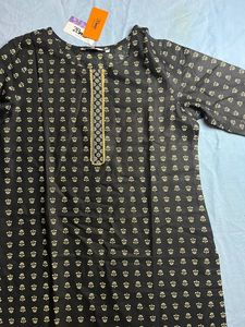 BLACK KURTA