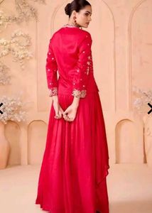 Elegant Pink Embroidered Kurta Top