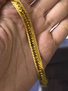 Gold 18kt Coated Men’s Bracelet-Demi Fine Jewel