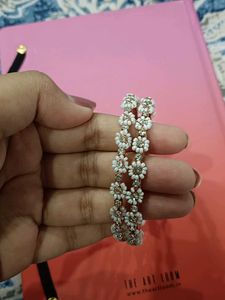 Floral Bangle Bracelet