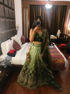 Green Heavy Lehenga