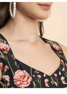 Floral Print Midi Dress