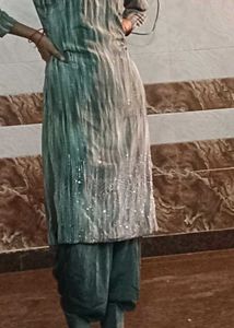 Green Embellished Salwar Kameez