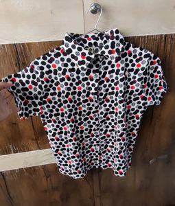 Shirt Style Crop Top