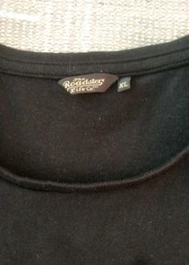 Branded Black Casual T-Shirt