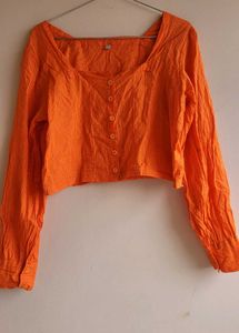 Orange Crop Top