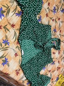 Green Polka Dot Top
