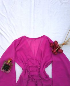 Y2k assymetrical Corset kurti 🩷