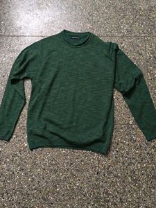 Green Long Sleeve Knit Sweater