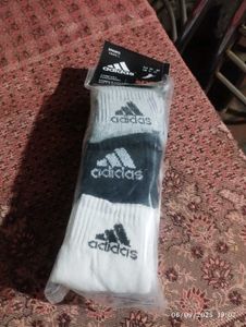 Adidas Socks (3 Pairs) Combed Cotton For Men &amp; Wom
