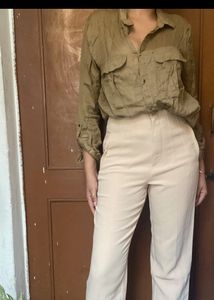 H&amp;M Pure Cotton Oversized Shirt