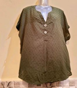 Size XL/XXL 🎁Buy 2 Get 1 Free🎁Olive Green Top
