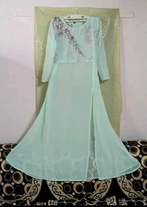 Very Beautiful Long Said Kat Kurti With Skirts