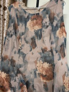 Floral Print Sleeveless Dress
