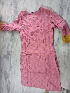 Pink &amp; Gold Kurti New One