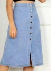 Midi Denim Skirt