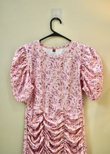 Pink Floral Mini Dress