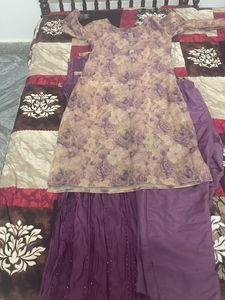 Lavender Kurta Suit Set